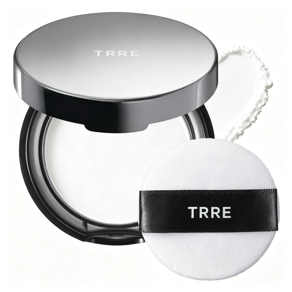 TRRE Pressed Powder Compact, Long Lasting Oil Control Face Powder, Lightweight Flawless Setting Powder with Mirror & Puff, Natural Matte Finish Foundation Powder