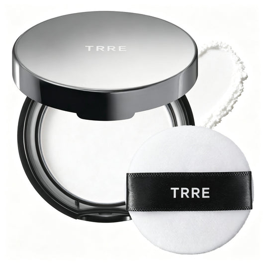 TRRE Pressed Powder Compact, Long Lasting Oil Control Face Powder, Lightweight Flawless Setting Powder with Mirror & Puff, Natural Matte Finish Foundation Powder