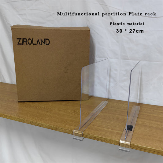 ziroland Plate rack Home/Table/wardrobe partition board, multipurpose partition rack, pack of 8 pieces