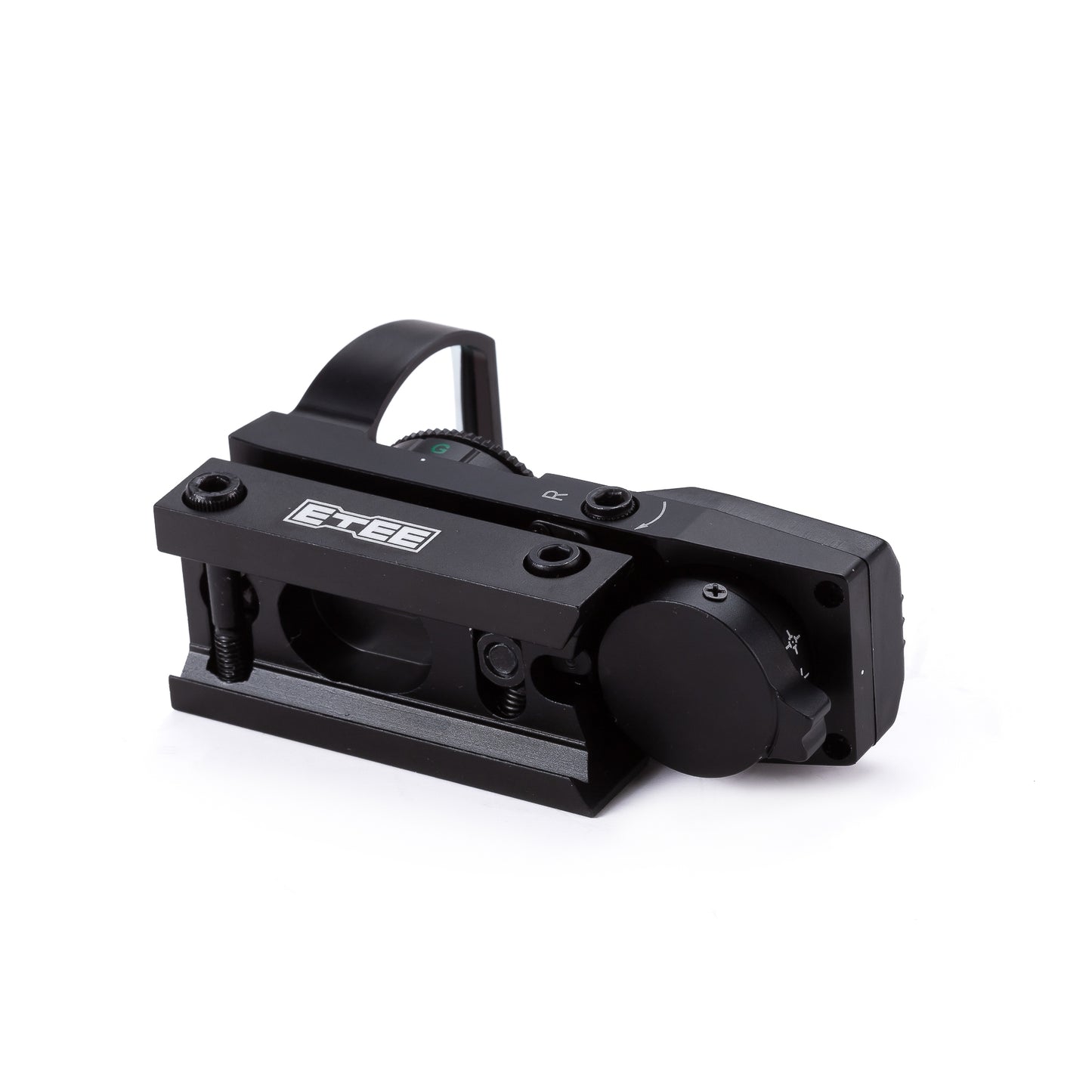 ETEE Sighting mirrors for guns, Adjustable Reticle 4 focusing styles Red Green Scope Reflex Sight