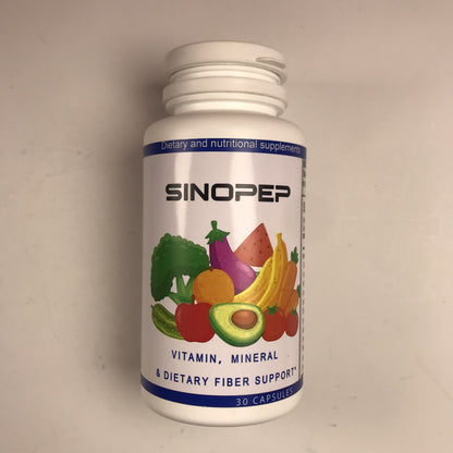 SINOPEP Dietary and nutritional supplements, Organic Superfood Greens Fruits and Veggies Complex-Rich  Organic Ingredients Non-GMO 30Capsule