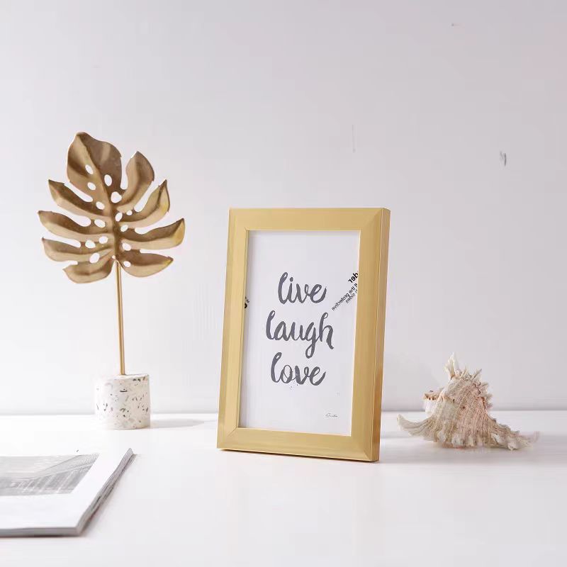 QWDVKZQ Photo frame Minimalist photo frame, can be placed on the table and hung on the wall