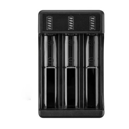 Jungle power Battery chargers AA AAA Battery Charger 3 Bay, Independent Slot, USB Fast Charging for Ni-MH Ni-CD Rechargeable Batteries