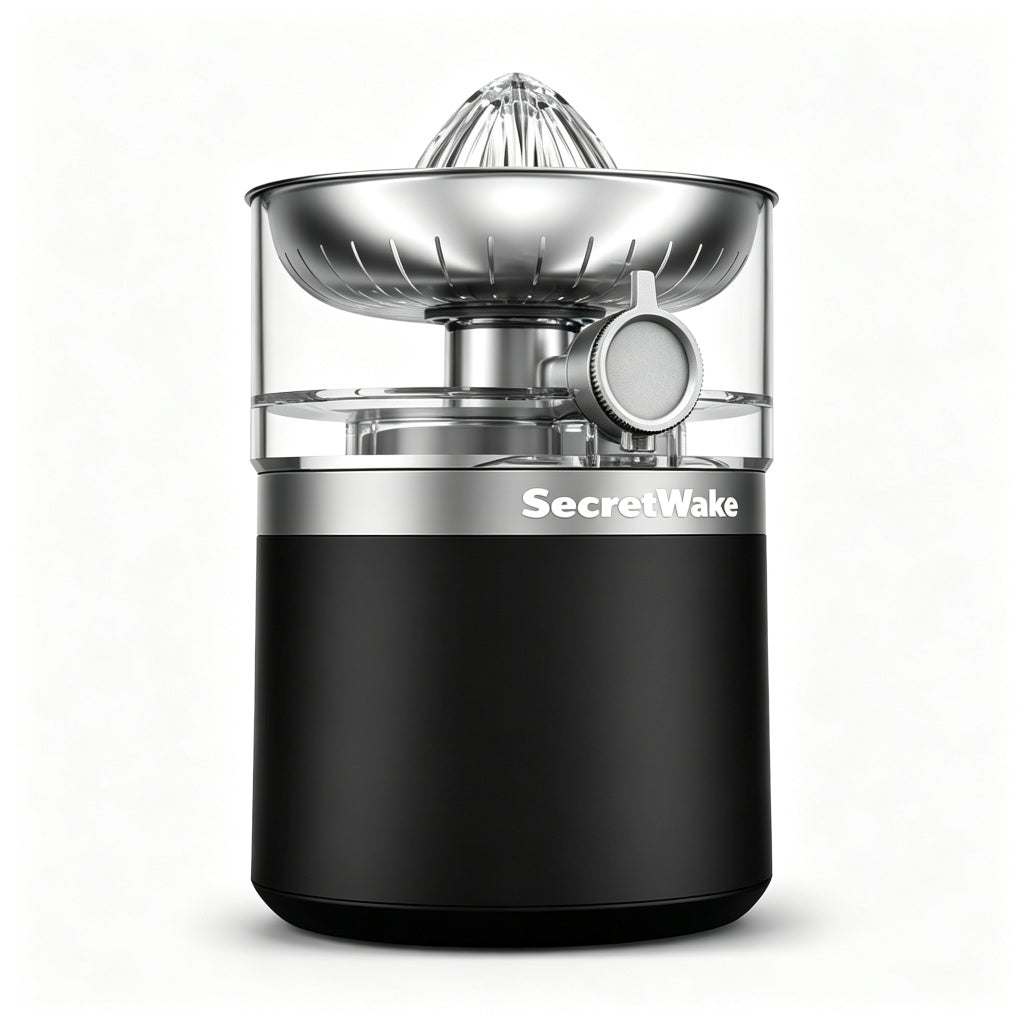 SecretWake Electric Juicer, 400W Centrifugal Juice Extractor with Wide Feed Chute, BPA Free, 2 Speed Modes, Easy Clean, Stainless Steel Juicer Machine for Fruit Vegetable Orange Apple