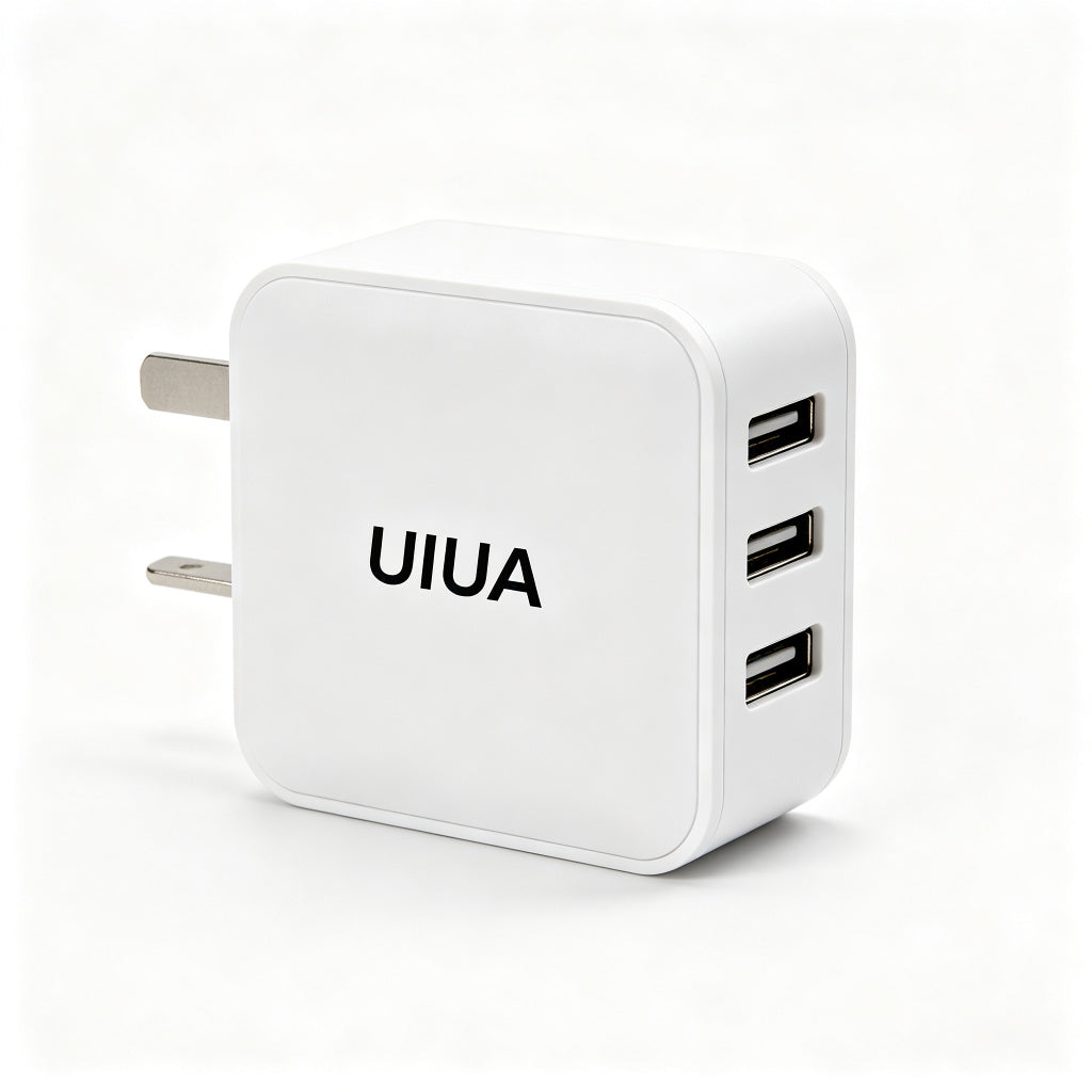 UIUA USB Wall Charger, 20W Fast Charging Block with Dual Port, PD Power Adapter Plug for iPhone 15 14 13 Pro Max, Samsung Galaxy, iPad, AirPods, Compact Travel Charger