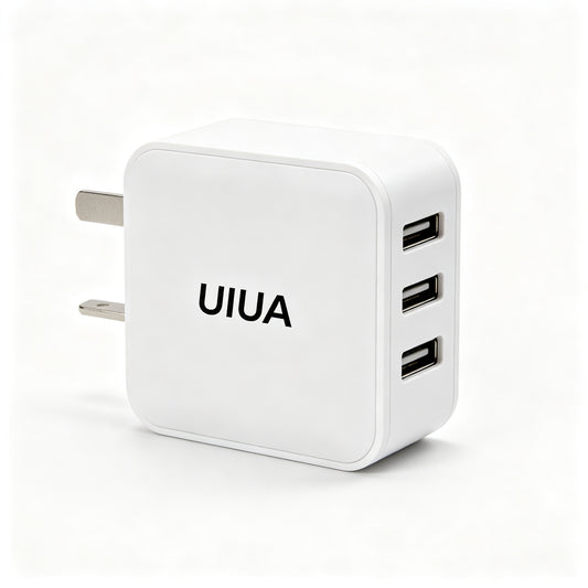 UIUA USB Wall Charger, 20W Fast Charging Block with Dual Port, PD Power Adapter Plug for iPhone 15 14 13 Pro Max, Samsung Galaxy, iPad, AirPods, Compact Travel Charger