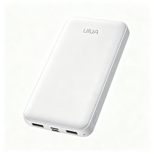 UIUA Portable Charger Power Bank, 10000mAh Fast Charging External Battery Pack with Dual USB Ports, Slim Lightweight Phone Charger for iPhone Samsung Android Travel