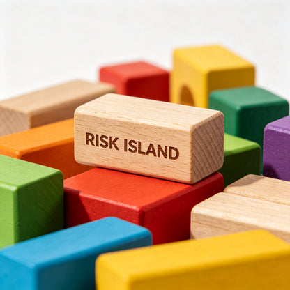 RISK ISLAND Building Blocks Set, 500 Pieces Classic Creative Bricks Construction Toys, STEM Educational Learning Building Toy for Kids Boys Girls Age 6+, Compatible with All Major Brands