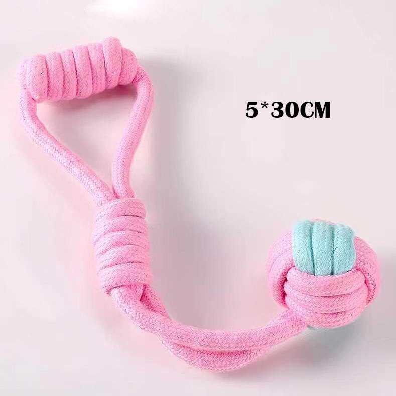 HUAQIANGWS Pet toys, Dog Chew Toys, Boredom and Stimulating Teeth Cleaning Gum Massage Rope Toy Set of 2