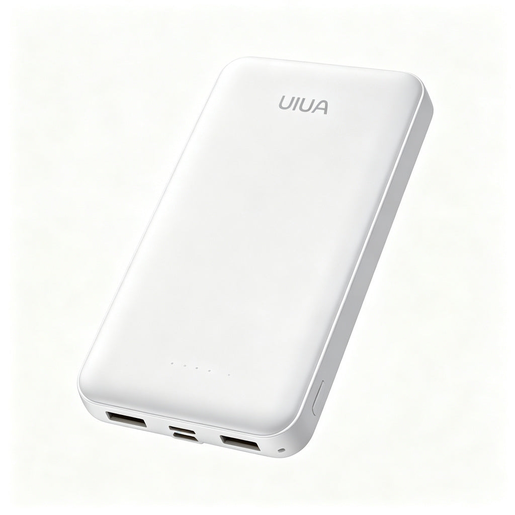 UIUA Portable Charger Power Bank, 10000mAh Fast Charging External Battery Pack with Dual USB Ports, Slim Lightweight Phone Charger for iPhone Samsung Android Travel