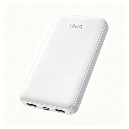 UIUA Portable Charger Power Bank, 10000mAh Fast Charging External Battery Pack with Dual USB Ports, Slim Lightweight Phone Charger for iPhone Samsung Android Travel