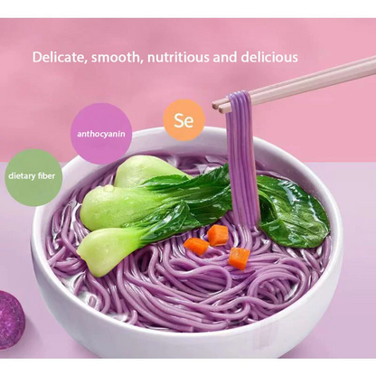 PINCOLOUR Food for infants, purple potato nutritional noodles for babies aged 6-12 months, easy to chew, without additives, 200g