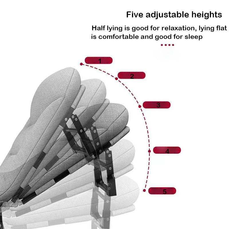 Madomare Folding beds with 5 Adjustable Position-Sleeping Cots for Adults, Rest bed for office and Outdoor Camping