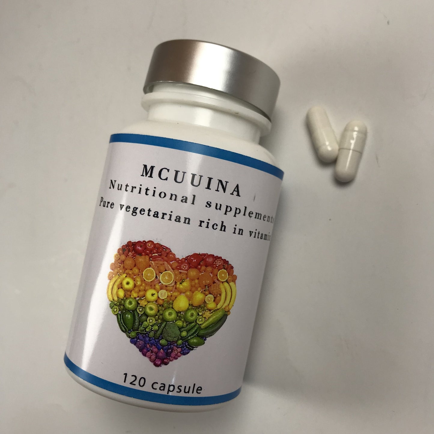 MCUUINA Nutritional supplements，Organic Fruit Veggie Vitamin supplementation for Immune & Energy Support, 120 Capsule