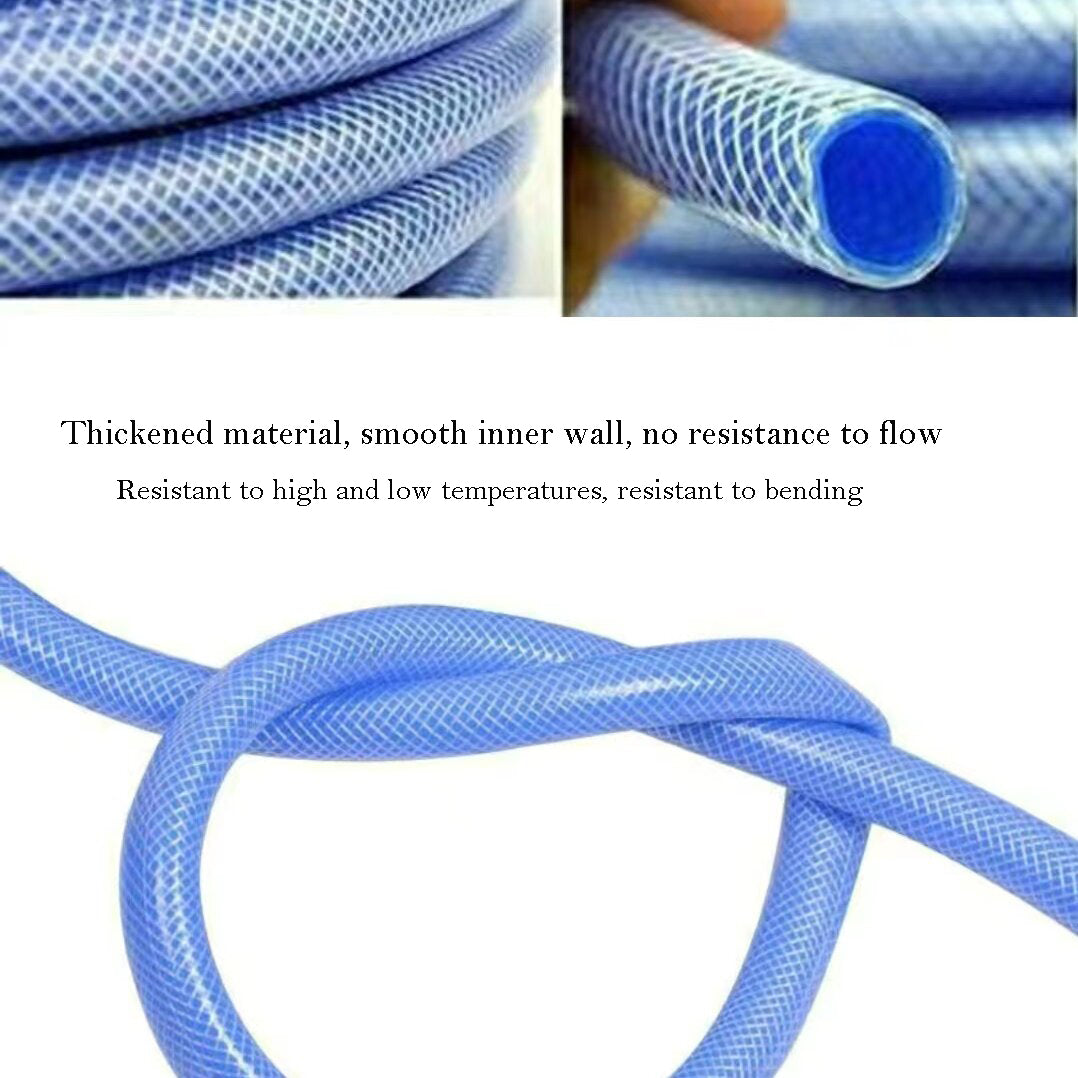 Dileogo Flexible plumbing pipes of plastic, Heavy Duty Braided Plastic Tube BPA Free, Non-Toxic, (1/2'', 10ft)