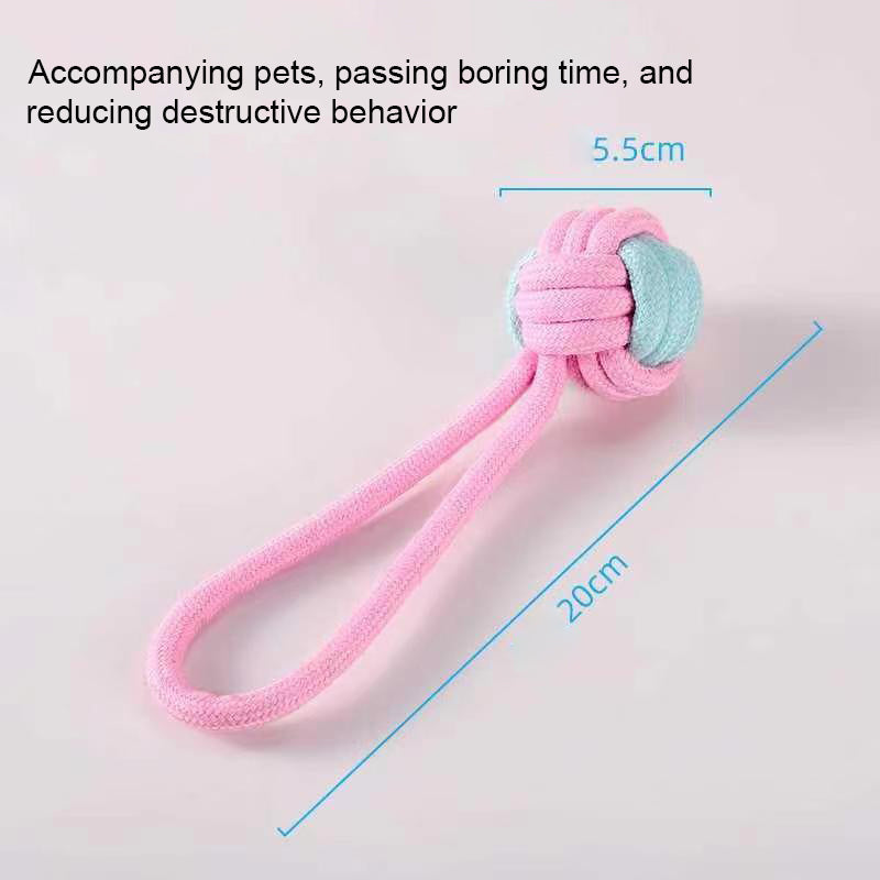 HUAQIANGWS Pet toys, Dog Chew Toys, Boredom and Stimulating Teeth Cleaning Gum Massage Rope Toy Set of 2