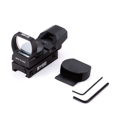 ETEE Sighting mirrors for guns, Adjustable Reticle 4 focusing styles Red Green Scope Reflex Sight