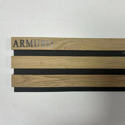 ARMURO Building materials, composite panels composed of nonmetal materials, Wood Slat Acoustic Panels for Stylish Decor and Noise Reduction for Ceiling and Wall, 2 Pcs