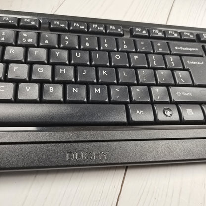 DUCHY Computer keyboards, Wireless Keyboard,  Full-Sized Ergonomic Keyboard with Quiet Click keycap for Computer/Laptop