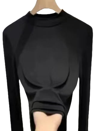 Rarniee Women's clothing  New spring and autumn bottoming shirts, long sleeves, elastic and slim tops