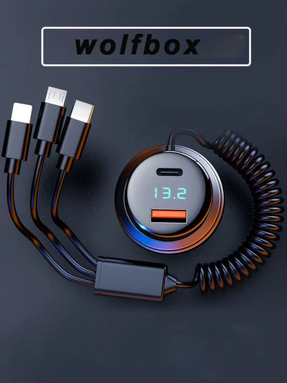 wolfbox Cell phone battery chargers for use in vehicles.Car Charger, [2Pack/3.1a] Fast Charge Dual Port USB