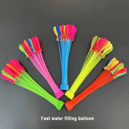 Nixalor Balloons Multi-Colored (2 Bunches) Rapid-Filling Self-Sealing Water Balloons for Children's games, outdoor entertainment - Total (60 Balloons)