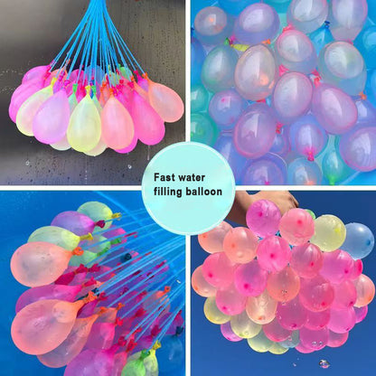 Nixalor Balloons Multi-Colored (2 Bunches) Rapid-Filling Self-Sealing Water Balloons for Children's games, outdoor entertainment - Total (60 Balloons)