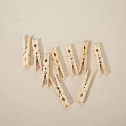 FIRNOVA Clothes-pegs, Wooden Clothes Pins, 2.9 Inch, Clothes Pins for Hanging Clothes, 60 Pcs