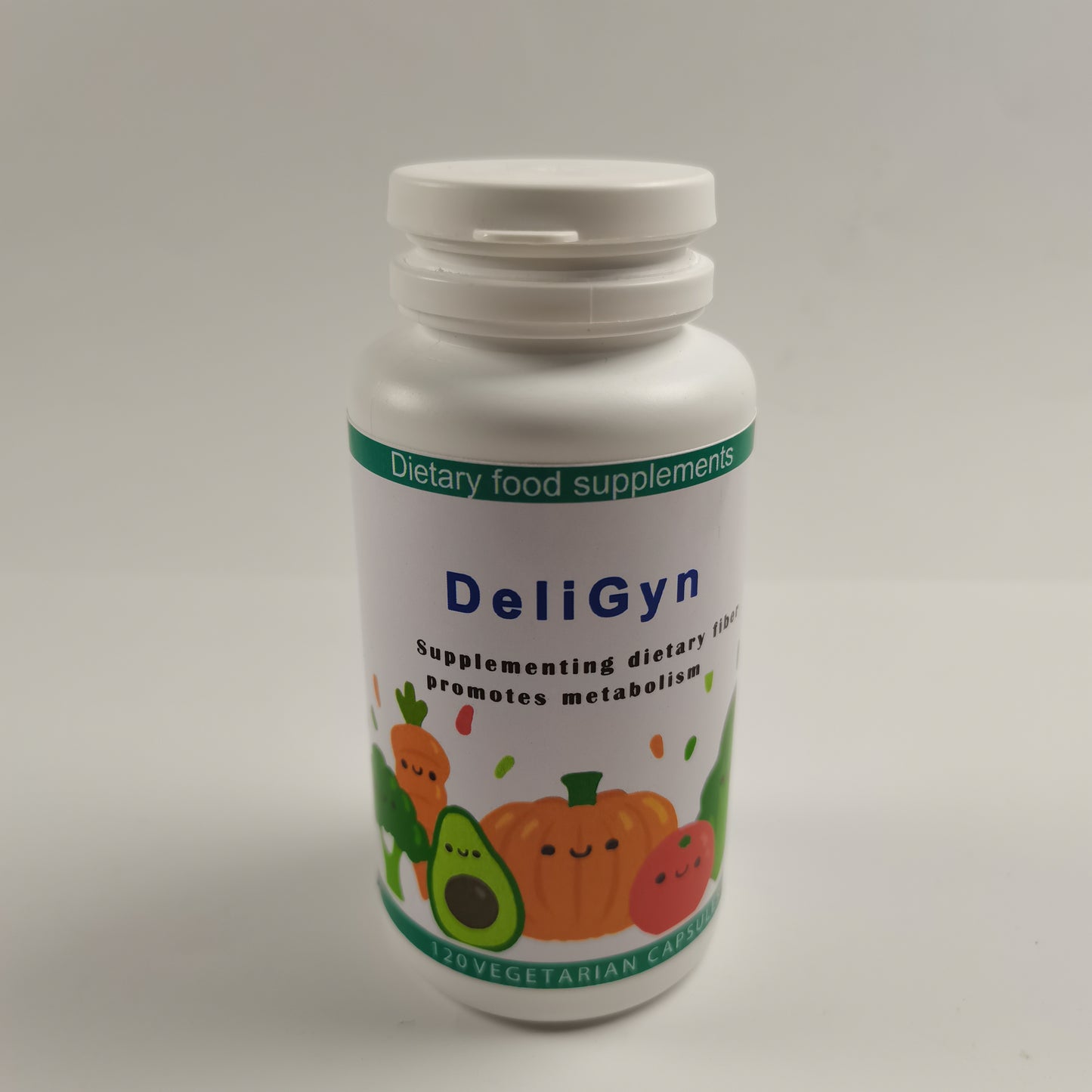 DeliGyn Dietary food supplements Greens Fruits and Veggies Complex - Rich in Antioxidants Organic Ingredients Non-GMO 120 Capsules