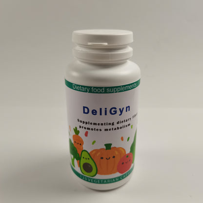 DeliGyn Dietary food supplements Greens Fruits and Veggies Complex - Rich in Antioxidants Organic Ingredients Non-GMO 120 Capsules