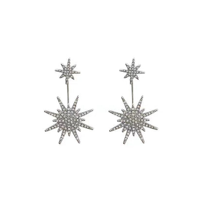 WACKYE Earrings, Fashionable earrings 925 Sterling Silver Cubic Zirconia Stud Earrings