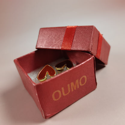 OUMO Earrings, Heart shaped Fashionable and sweet earrings