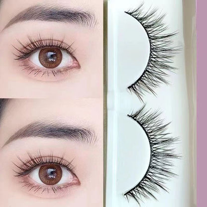 Curuierl lash False eyelashes, Luxurious Fake Eyelashes Lightweight Fluffy False Eyelashes 3 Pairs Pack