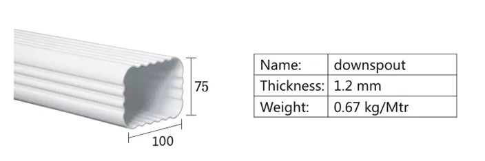 Lightweight roofing materials PVC rain gutter pipe side outlet elbow 90 degree for vinyl Gutter pipes