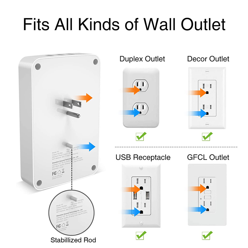 cloud intelligence surge protector eu wifi smart power strip