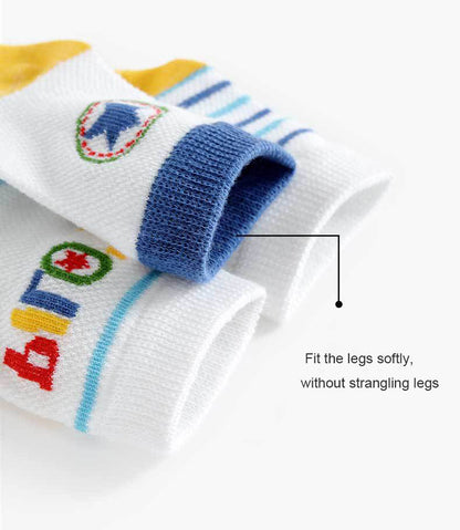 5 Pairs/set Breathable Cotton Children Socks Baby Infant Boys Girls Summer Thin Mesh Sock