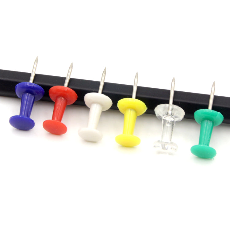 60 Pcs Push Pin Thumb Tack Multi Color Drawing Cork Board Office Pushpin