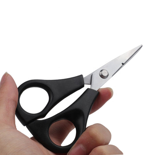 Outdoor fishing scissors PE line antiskid hook fishing   box accessories small serrated scissors