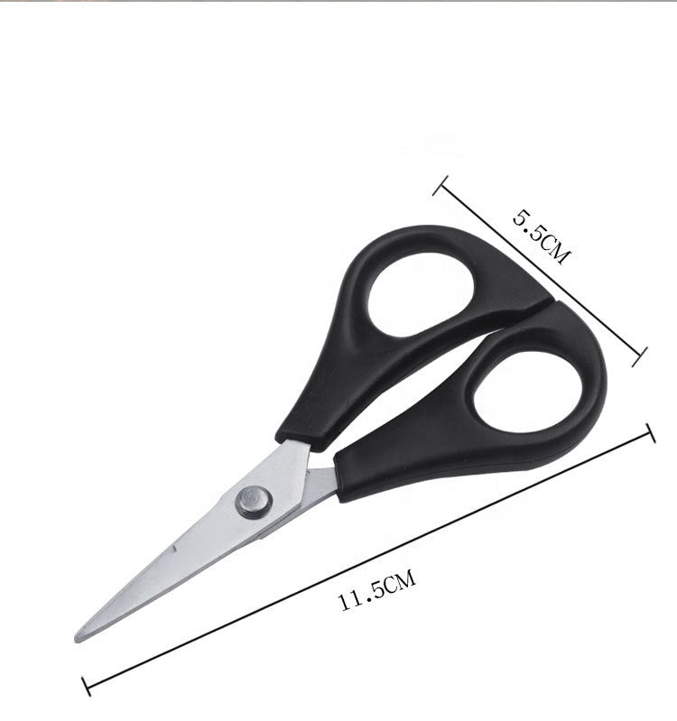 Outdoor fishing scissors PE line antiskid hook fishing   box accessories small serrated scissors