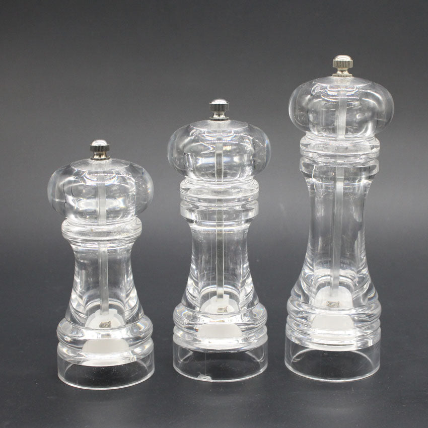 Acrylic Grinder Transparent Pepper Mill Manual Crusher Ceramic Core Multifunctional Cruet Kitchen Tool