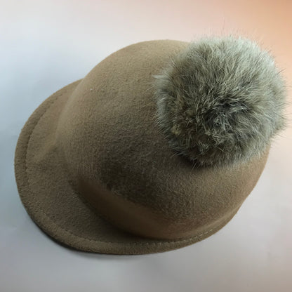 Yelioio Hats, Children's short brimmed knight hat, autumn and winter woolen warm hat