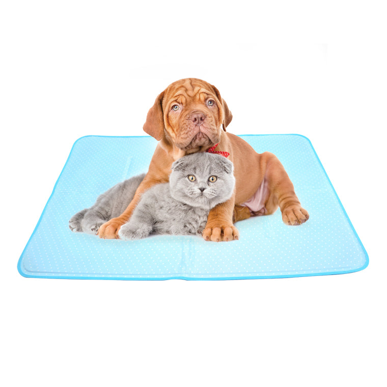 Pet Cooling Gel Mat Pad Bed Sleep Well Self Cooling Inflatable non toxic cool gel pet cooling mat pads bed for pet