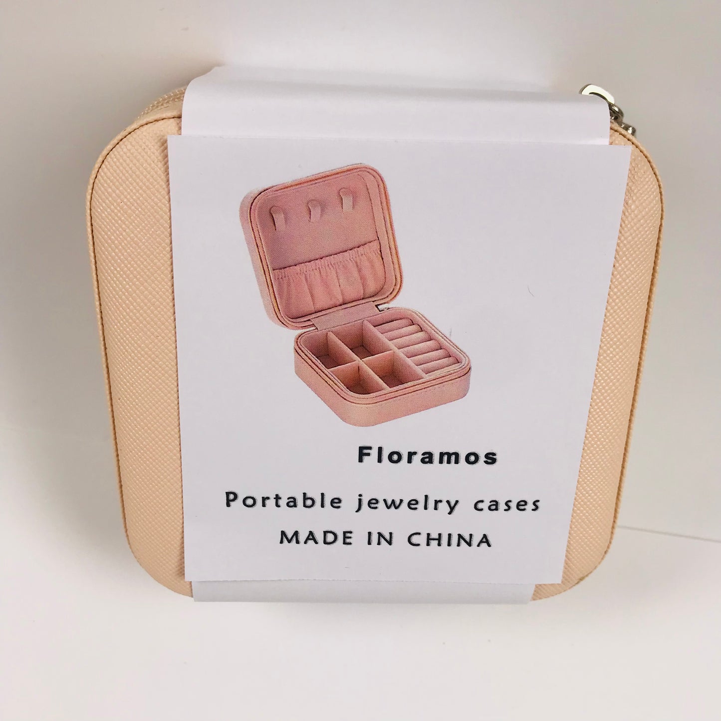 Floramos Jewellery cases, Mini Jewelry Travel Case, Portable Jewellery Box Gifts for Girls Women Pink 1- Pcs