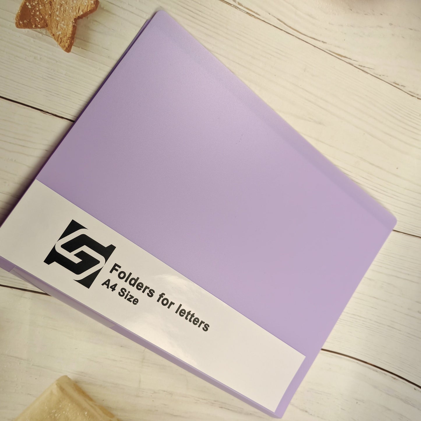 Folders for letters A4 Size File Folders, Office supplies, storage file Folders, Light purple, 5Pcs