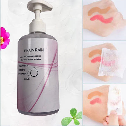 GRAIN RAIN Makeup Remover - Mild and clean amino acids Makeup Remover, All Skin suitable, 300ML