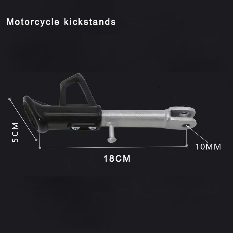 KZMPMT Universal Motorcycle Kickstand, Foot Side Stand For Scooter E-Bike, Nonslip Parking Motorcycle Stand