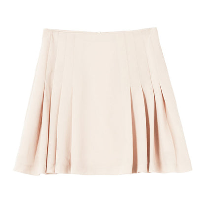 Pleated A-line half-length skirt female new style small fashion drape and thin suit short skirt