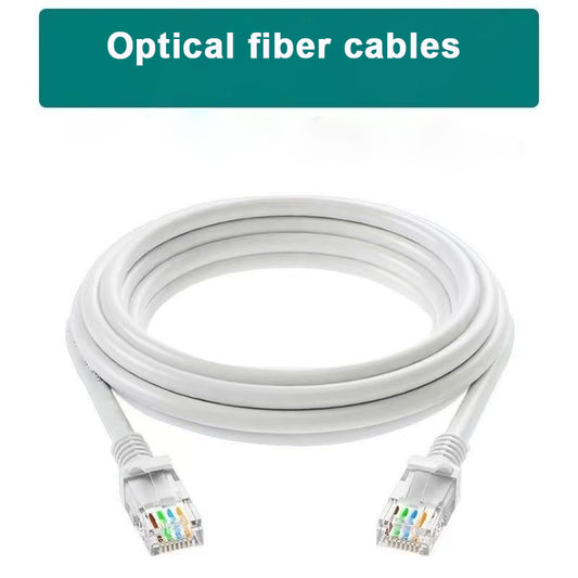 REDQIN Optical fiber cables, 5m Fiber Optic Internet Cable, RJ45 Connector Cable, 2.0mm Cable Diameter Fiber Optic Cable White