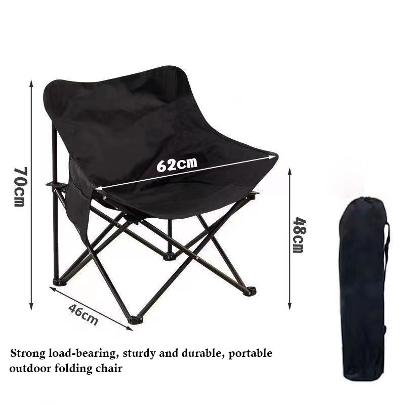 PEKIA Outdoor furniture, Portable Folding Chair for Adults, Outdoor Camping Chair with Side Pockets and Carry Bag, Compact & Lightweight