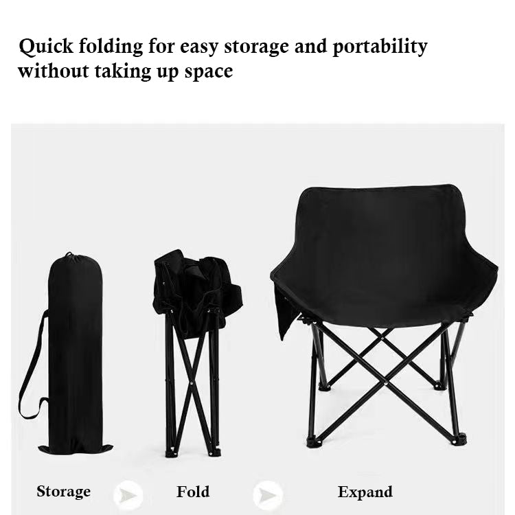 PEKIA Outdoor furniture, Portable Folding Chair for Adults, Outdoor Camping Chair with Side Pockets and Carry Bag, Compact & Lightweight